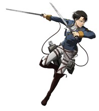 リヴァイの描き下ろしイラスト。(c)諫山創／講談社 (c)S&P・SKS Project