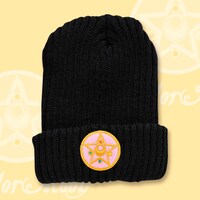 「美少女戦士セーラームーン ニットキャップ（クリスタルスター柄）」3675円。(c)Naoko Takeuchi (c)武内直子・PNP・東映アニメーション