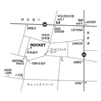 「ROCKET」への地図。