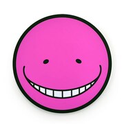 「暗殺教室」ラバーコースター。リラックスした際に見せるピンクの顔。(c)Yusei Matsui/Shueisha