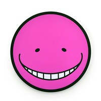 「暗殺教室」ラバーコースター。リラックスした際に見せるピンクの顔。(c)Yusei Matsui/Shueisha