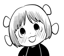 ふみふみこが描いたピノコ。