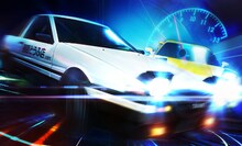 「頭文字D パーフェクトシフト ONLINE」のゲーム画面。(c)しげの秀一／講談社 (c)SEGA All manufacturers, cars, names, brands and associated imagery featured in this game are trademarks and/or copyrightedmaterials of their respective owners. All rights reserved.