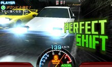 「頭文字D パーフェクトシフト ONLINE」のゲーム画面。(c)しげの秀一／講談社 (c)SEGA All manufacturers, cars, names, brands and associated imagery featured in this game are trademarks and/or copyrightedmaterials of their respective owners. All rights reserved.