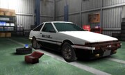 「頭文字D パーフェクトシフト ONLINE」のゲーム画面。(c)しげの秀一／講談社 (c)SEGA All manufacturers, cars, names, brands and associated imagery featured in this game are trademarks and/or copyrightedmaterials of their respective owners. All rights reserved.