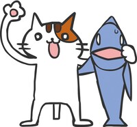 「さかな＆ねこ」カット