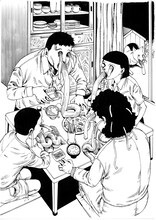 駕籠真太郎が描いたイラスト。