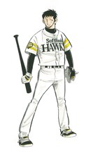 「あぶさん」完結記念イラスト。(c)水島新司／小学館