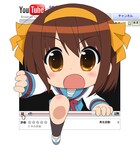 アニメ「涼宮ハルヒちゃんの憂鬱」(c)谷川流・いとうのいぢ／えすおーえす団 (c)ぷよ／えすおーえす団