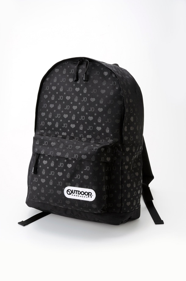 「ジョジョの奇妙な冒険」第3部「スターダストクルセイダース」×「OUTDOOR PRODUCTS」のデイパック。(c)荒木飛呂彦/集英社・ジョジョの奇妙な冒険製作委員会