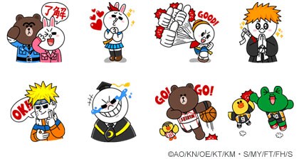 「ジャンプ × LINEキャラコラボスタンプ」