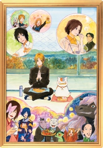 A賞「夏目貴志トリビュートフィギュア」に付属する「Tribute Artworks」。(c)緑川ゆき・白泉社／「夏目友人帳」製作委員会