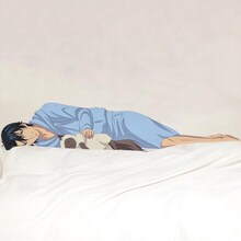 「新テニスの王子様 カベデコール 越前リョーマ」ステッカーシートのサイズは高さ約60㎝、横幅約175㎝。(c)許斐剛/集英社・NAS・新テニスの王子様プロジェクト