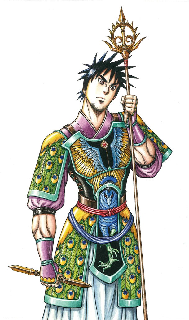 荻野真「孔雀王～戦国転生～」の孔雀。