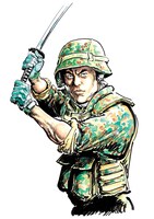 半村良原作による森秀樹「戦国自衛隊」カット