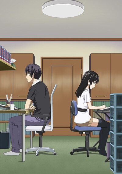 TVアニメ「マンガ家さんとアシスタントさんと」ティザービジュアル (c)ヒロユキ／スクウェアエニックス・「マンアシ」製作委員会