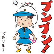 「さくらももこマツポリちゃんコラボスタンプ」(c)さくらももこ