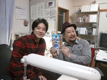 原泰久（左）とケンドーコバヤシ。