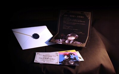 19世紀英国貴族社会をイメージした舞踏会の招待状仕立ての「黒執事」記念乗車券セット（写真はイメージ）。(c)Yana Toboso/SQUARE ENIX