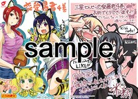 コミックとらのあなで配布される4ページのカラーリーフレット。