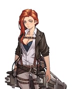 オリジナルキャラクターのフェレータ。(c)諫山創・講談社／「進撃の巨人」製作委員会 (c)DeNA Co., Ltd.／