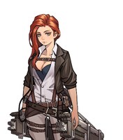 オリジナルキャラクターのフェレータ。(c)諫山創・講談社／「進撃の巨人」製作委員会 (c)DeNA Co., Ltd.／