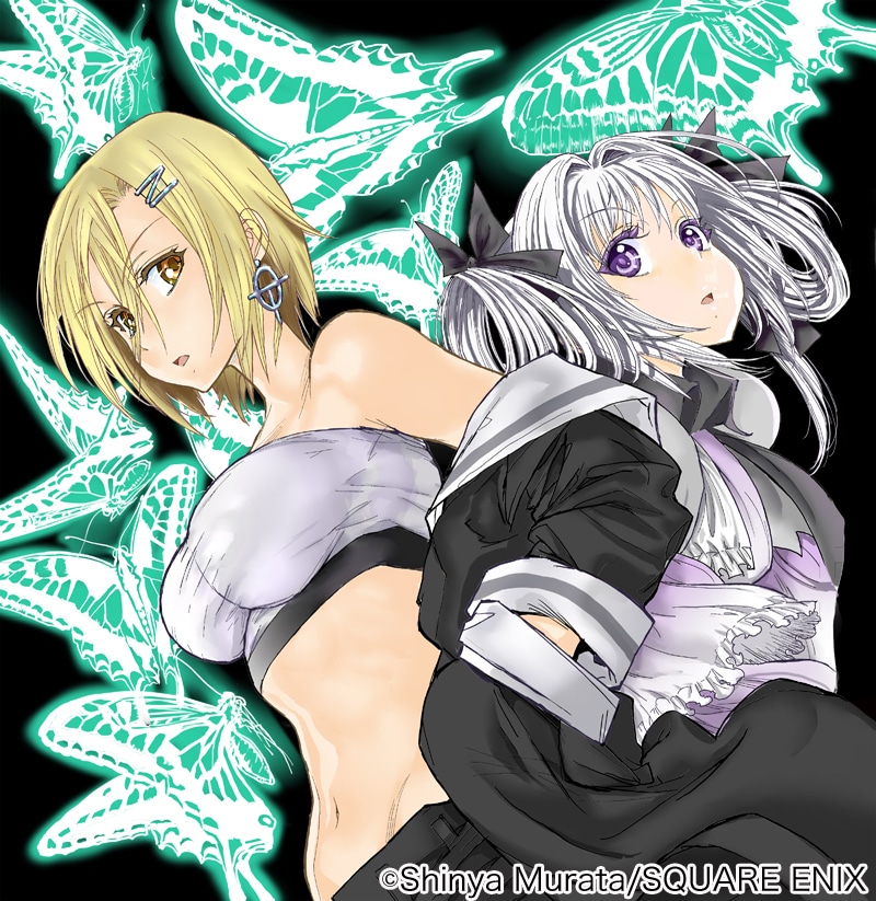 村田真哉原作、速水時貞作画、匣咲いすかキャラクター原案「キャタピラー」カット