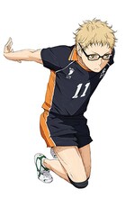 月島蛍（CV：内山昂輝） (c) 古舘春一／集英社・「ハイキュー!!」製作委員会