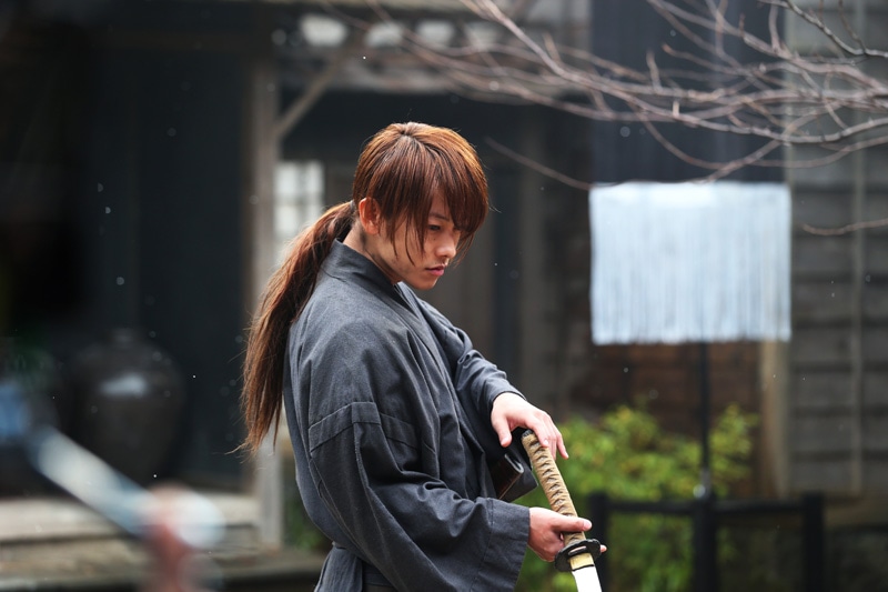 佐藤健演じる緋村剣心。(c)和月伸宏／集英社 (c)2014「るろうに剣心 京都大火／伝説の最期」製作委員会