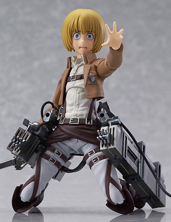 「焦り顔」を装着した「figma アルミン・アルレルト」(c)諫山創・講談社／「進撃の巨人」製作委員会