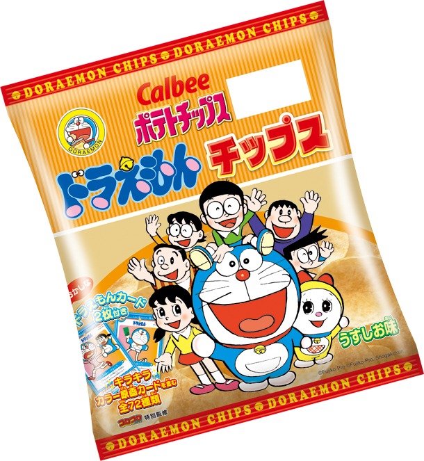 「ドラえもんチップス」のパッケージ。