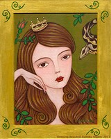 樋上公実子による「眠り姫」のイラスト。(c)樋上公実子2011