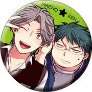 「月刊少女野崎くん」カプセルトイ（缶バッジ）のうちの1種。 (c)Izumi Tsubaki/SQUARE ENIX