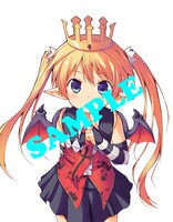 メロンブックスで配布される、「新装版 こあくまメレンゲ」の特典のイラスト。