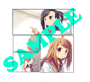 コミックとらのあなで配布される、「新装版 こあくまメレンゲ」の特典のイラスト。
