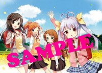 COMIC ZINで配布される、「のんのんびより 公式アンソロジー」のイラストカード。