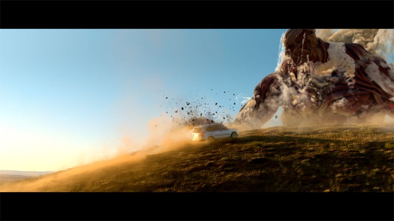「進撃の巨人」×「スバル フォレスター」CM「FORESTER 進撃篇」より。 (c)諫山創／講談社