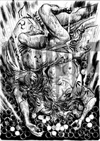 「獣 シシ」のボツ原画。