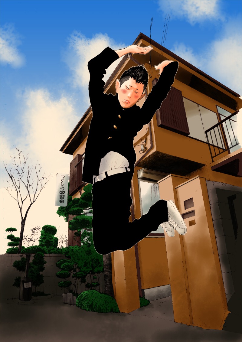 荒木光「塾生☆碇石くん」扉イラスト