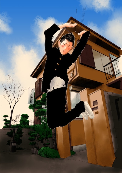 荒木光「塾生☆碇石くん」扉イラスト