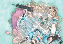 由貴香織里の新連載「架刑のアリス」扉イラスト。