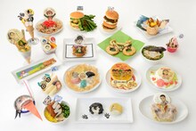 「弱虫ペダル in ナンジャタウン」で提供されるデザートとフード。 (c)渡辺航（週刊少年チャンピオン）／弱虫ペダル製作委員会 (c)NAMCO LTD.