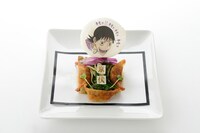 「キモッ!! キモッ キモッ肝ニラ炒め餃子」（680円） (c)渡辺航（週刊少年チャンピオン）／弱虫ペダル製作委員会 (c)NAMCO LTD.