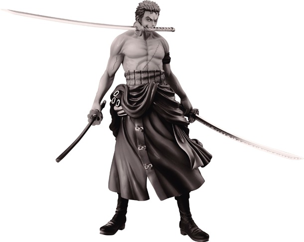 ダブルチャンスキャンペーン「ゾロフィギュア モノクロカラーver.」(c)尾田栄一郎／集英社・フジテレビ・東映アニメーション