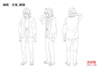 城崎の線画。(c)宮原るり・少年画報社／委員会はみんな河合荘