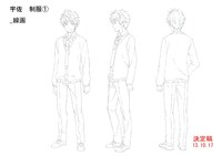 宇佐和成の線画。(c)宮原るり・少年画報社／委員会はみんな河合荘