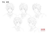 宇佐和成の線画。(c)宮原るり・少年画報社／委員会はみんな河合荘