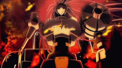 アニメ「健全ロボ ダイミダラー」のプロモーション映像より。(c)なかま亜咲・エンターブレイン/ペンギン帝国