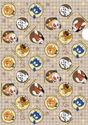 ミュージアムショップで販売される「クリアファイル 犬キャラクター」。263円。