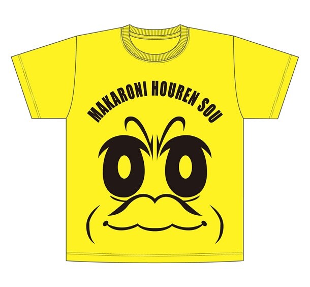 「マカロニほうれん荘」きんどーちゃんBIGフェイスTシャツ（イエロー）